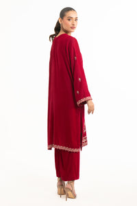 EMBROIDERED VELVET SHIRT BOTTOM