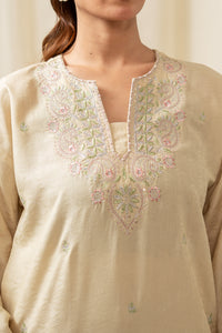 EMBROIDERED JACQUARD STITCHED 2 PIECE SUIT