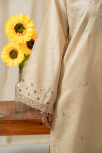 EMBROIDERED JACQUARD STITCHED 2 PIECE SUIT