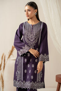 EMBROIDERED JACQUARD STITCHED 2 PIECE SUIT