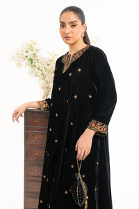 EMBROIDERED VELVET SHIRT & BOTTOM