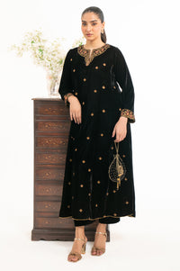 EMBROIDERED VELVET SHIRT & BOTTOM