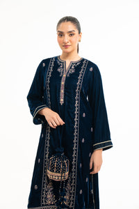 EMBROIDERED VELVET SHIRT BOTTOM