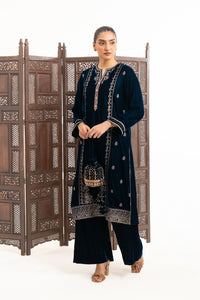 EMBROIDERED VELVET SHIRT BOTTOM