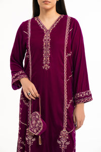 EMBROIDERED VELVET SUIT