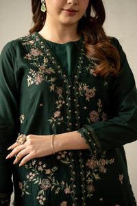 EMBROIDERED COTTON NET STITCHED 2 PIECE SUIT