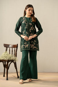 EMBROIDERED COTTON NET STITCHED 2 PIECE SUIT