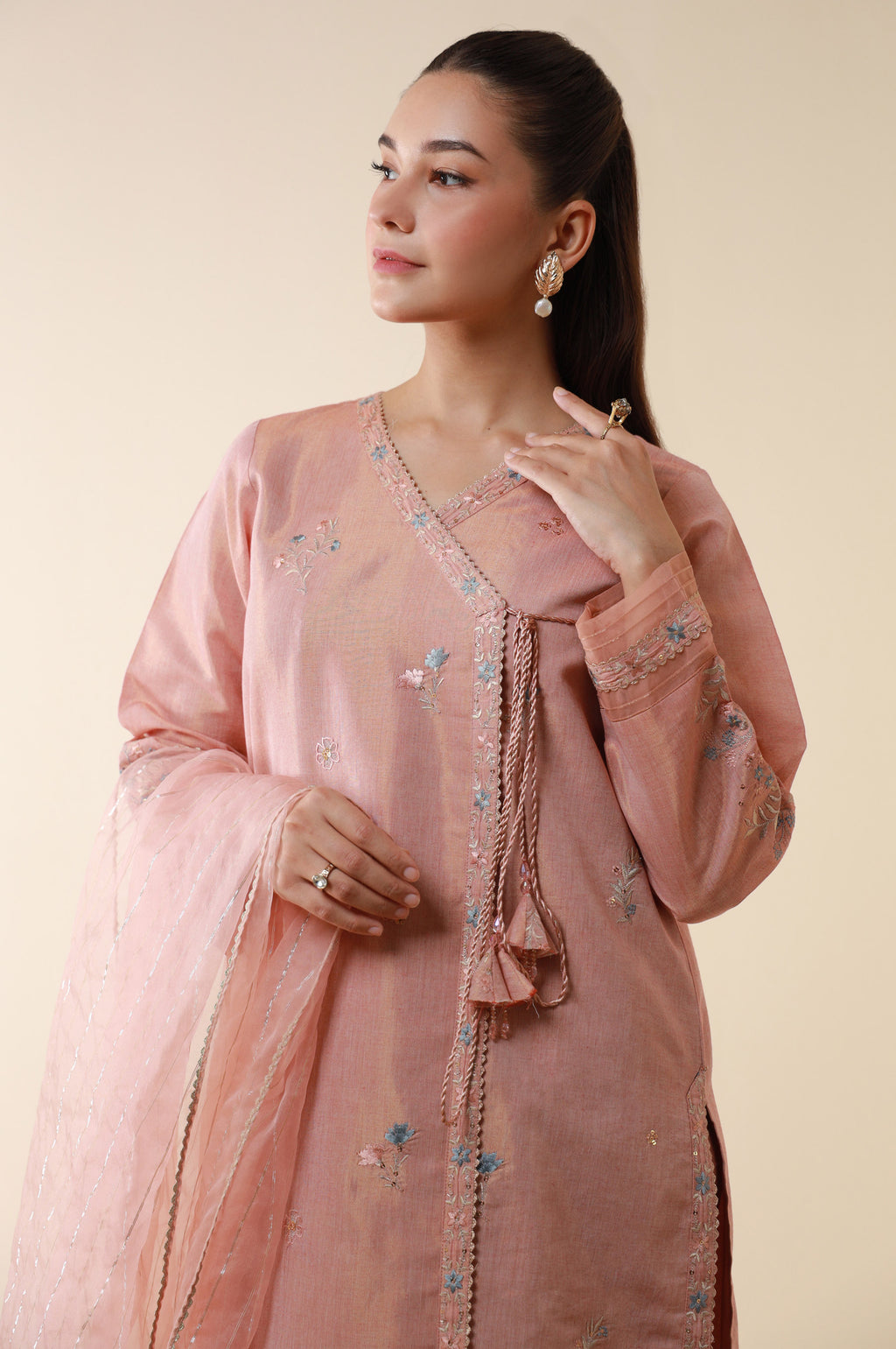 Stitched 3 Piece Embroidered Cotton Mysuri Suit