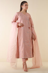 Stitched 3 Piece Embroidered Cotton Mysuri Suit