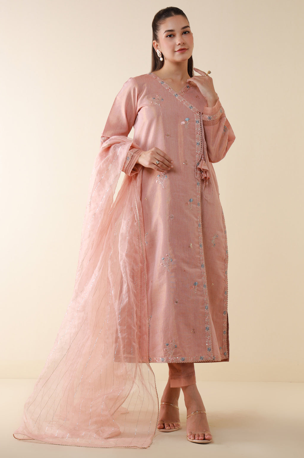Stitched 3 Piece Embroidered Cotton Mysuri Suit