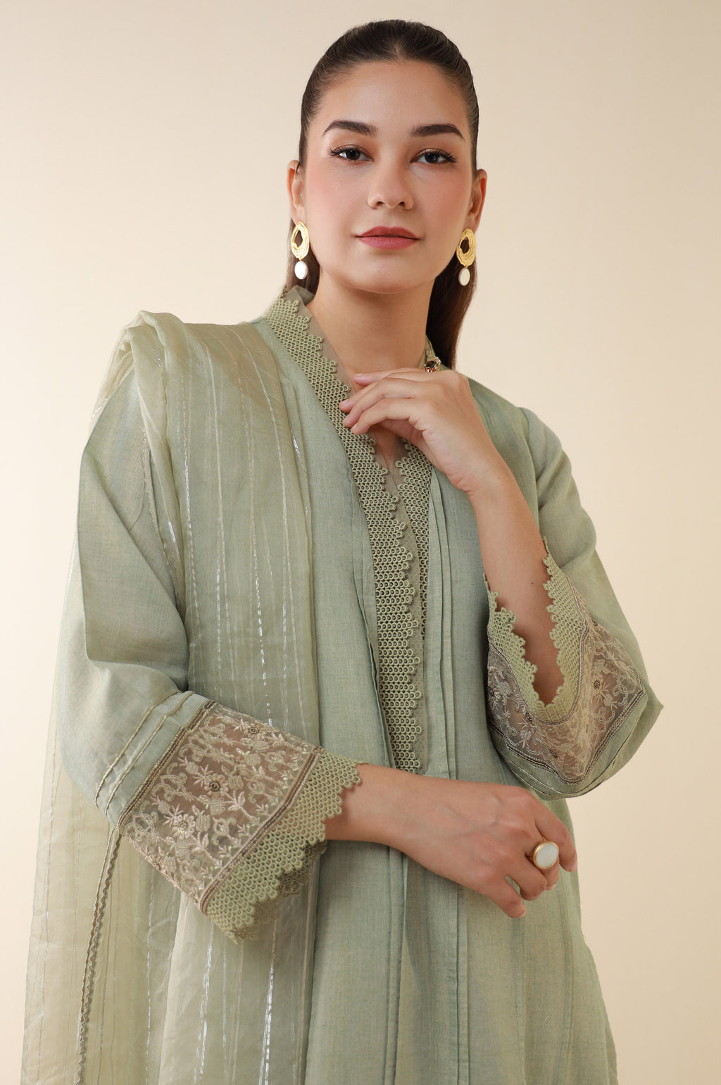 Stitched 3 Piece Embroidered Mysuri Suit