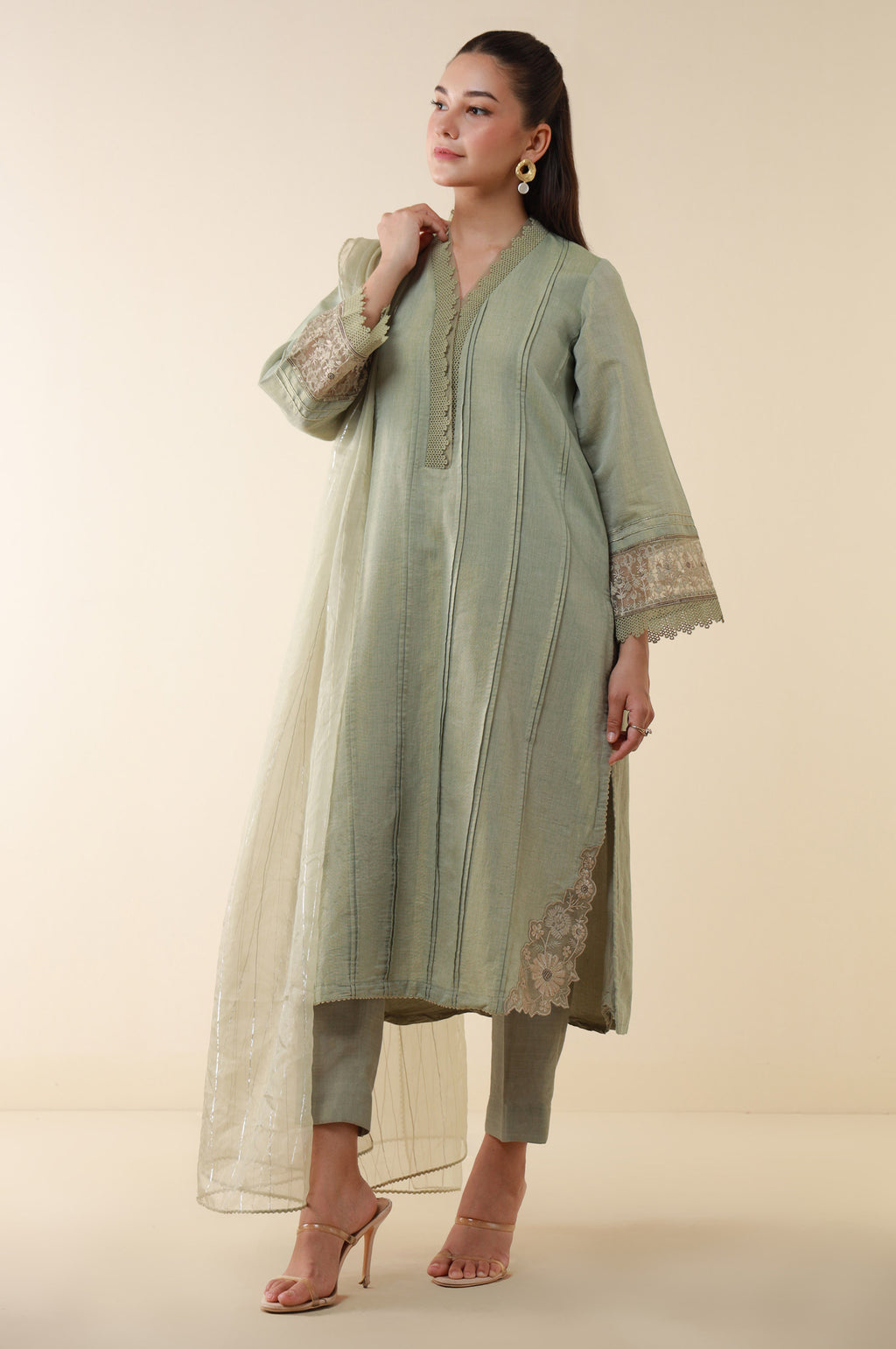 Stitched 3 Piece Embroidered Mysuri Suit
