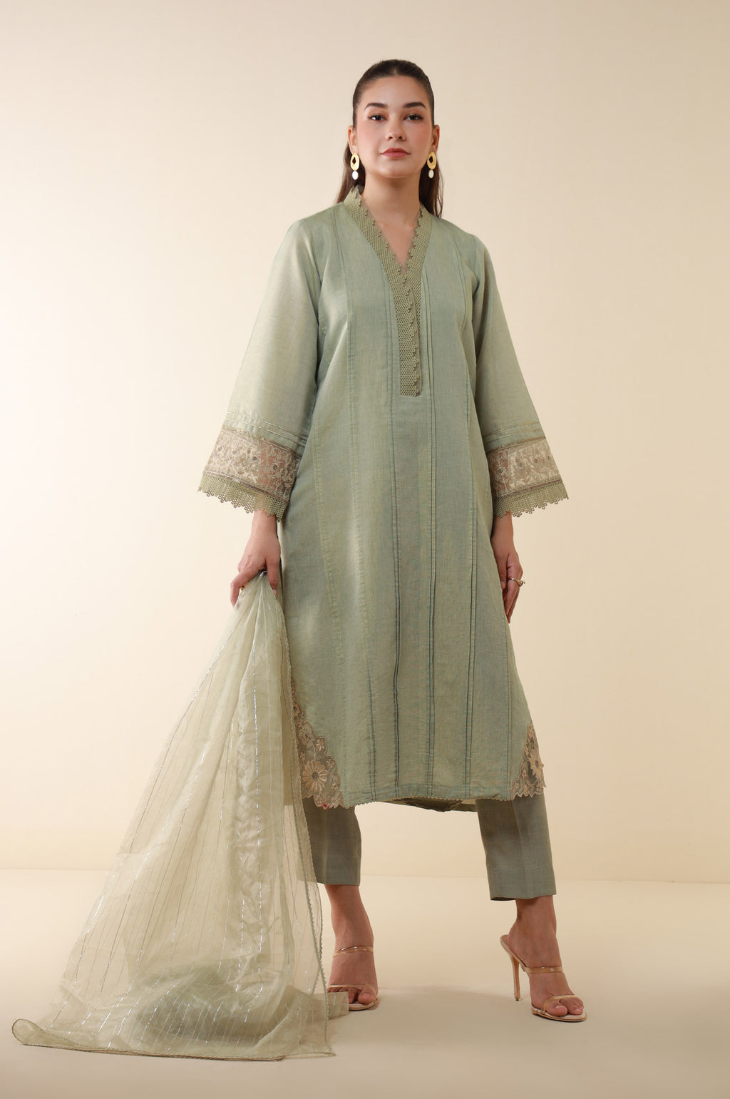 Stitched 3 Piece Embroidered Mysuri Suit