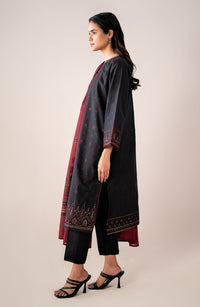 Stitched 3 Piece Embroidered Viscose Jacquard Suit