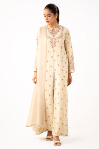 Stitched 3 Piece Embroidered Jacquard Suit
