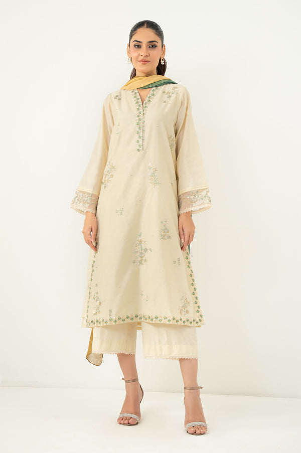 EMBROIDERED SHIRT BOTTOM SUIT