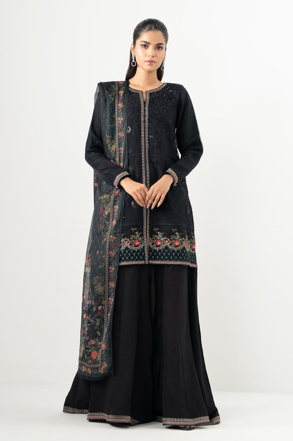 EMBROIDERED SHIRT DUPATTA SUIT