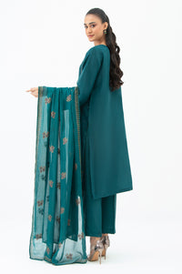 STITCHED EMBROIDERED ORGANZA SUIT