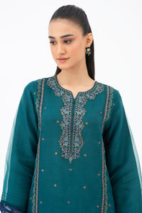 STITCHED EMBROIDERED ORGANZA SUIT