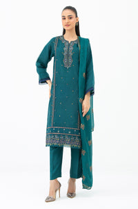 STITCHED EMBROIDERED ORGANZA SUIT