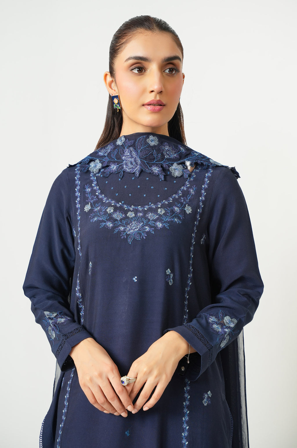 EMBROIDERED SHIRT BOTTOM SUIT