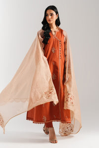 STITCHED EMBROIDERED CAMBRIC SUIT