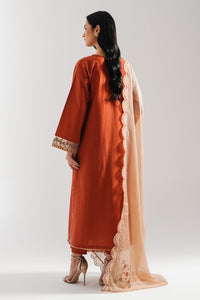 STITCHED EMBROIDERED CAMBRIC SUIT