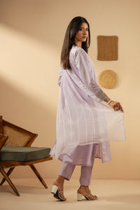 EMBROIDERED CAMBRIC ZARI STITCHED 3 PIECE SUIT