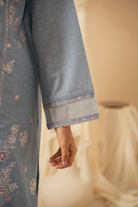 STITCHED EMBROIDERED CAMBRIC ZARI SUIT