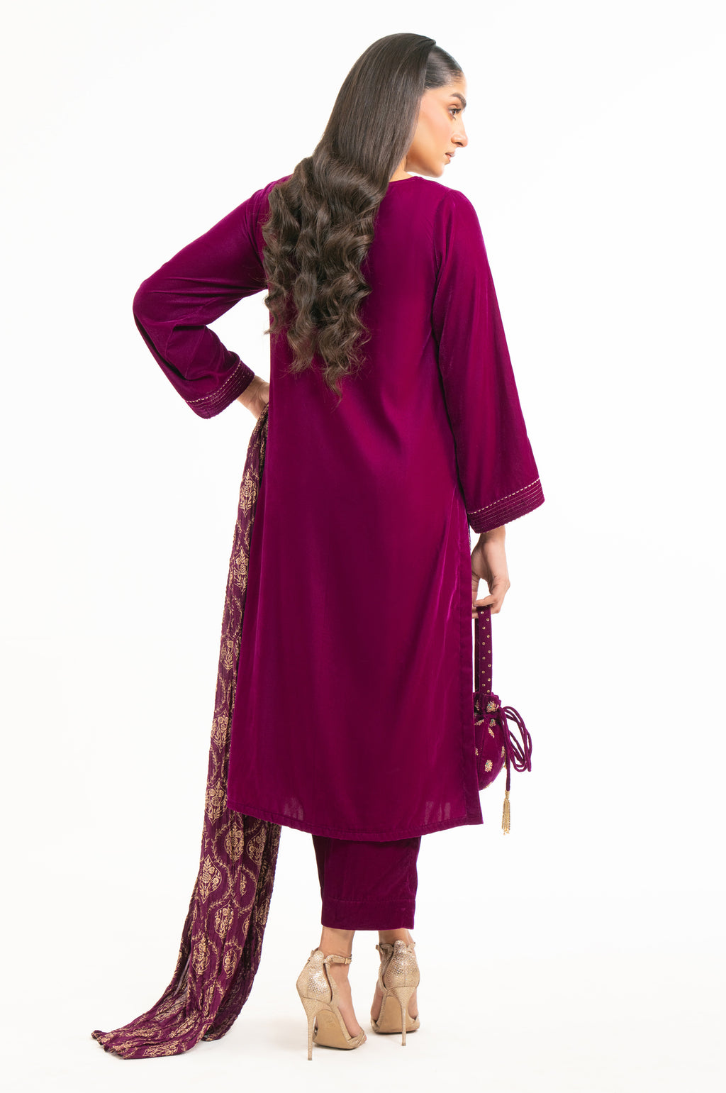 DYED VELVET STITCHED BOTTOM (FACTORY E-OUTLET)