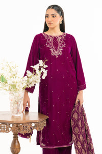 EMBROIDERED VELVET SUIT