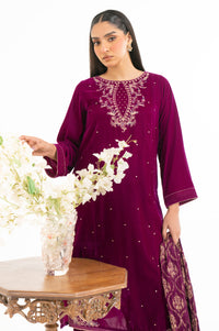 EMBROIDERED VELVET SUIT