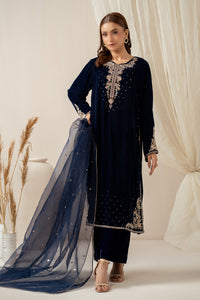 EMBROIDERED VELVET SUIT