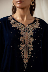 EMBROIDERED VELVET SUIT
