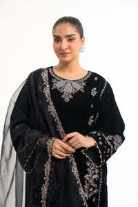 EMBROIDERED VELVET STITCHED SHIRT BOTTOM