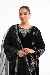 EMBROIDERED VELVET SUIT