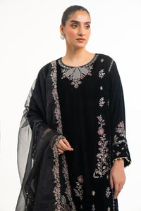 EMBROIDERED VELVET STITCHED SHIRT BOTTOM