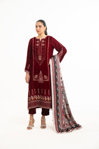 EMBROIDERED VELVET SUIT