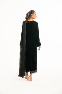 EMBROIDERED VELVET SUIT