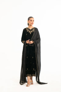 EMBROIDERED VELVET SUIT