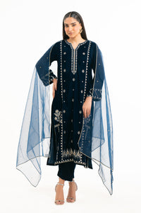 EMBROIDERED VELVET SUIT