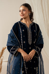 EMBROIDERED VELVET SUIT (FACTORY E-OUTLET)