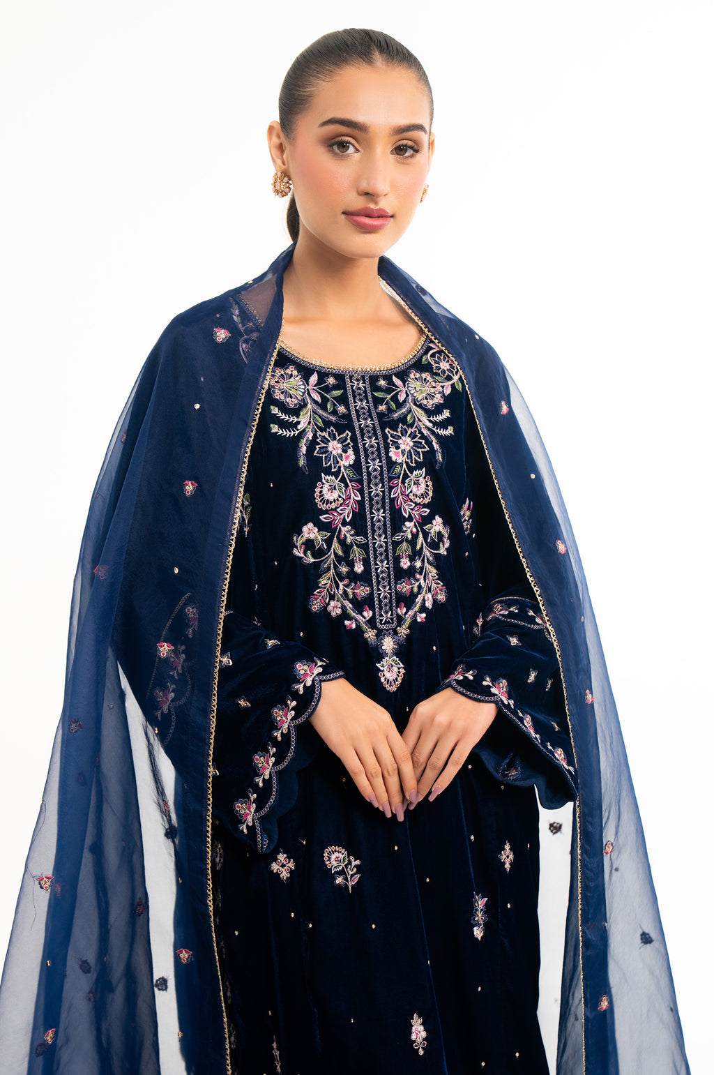 EMBROIDERED VELVET SUIT