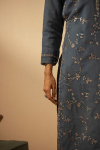 EMBROIDERED ORGANZA STITCHED 3 PIECE SUIT