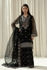 EMBROIDERED ORGANZA STITCHED 3 PIECE SUIT