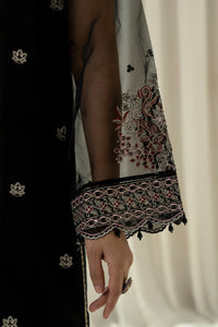 EMBROIDERED ORGANZA STITCHED 3 PIECE SUIT