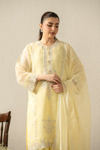 EMBROIDERED KHADDI NET STITCHED 3 PIECE SUIT