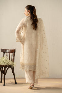 EMBROIDERED ORGANZA STITCHED 3 PIECE SUIT