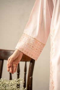 EMBROIDERED RAW SILK STITCHED 3 PIECE SUIT