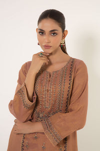 Stitched 1 Piece Embroidered Mysuri Net Shirt